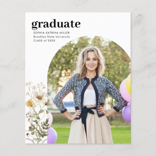 Budget Wildbloms Photo Studenten-meddelande (Framsida)