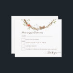 Budget Winter Gräs Berries Festive Bröllop OSA<br><div class="desc">Ett budgetmässigt prist pappert alternativ. Kuvert är ett valfritt extra. En elegant gren av löv,  gräs och bär ligger längst upp. Anpassa texten enkelt.</div>