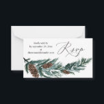 Budget Winter Gräs Cone 2SM Meal OSA Note Anteckningskort<br><div class="desc">Spara pengar på inbjudningar till bröllop eller partier med små OSA kort när de köper in paket. Vinter Gräs Cone Greenery med måltid OSA kort. Liten version. Vill du ha en större OSA kort? Se vår samling för en större OSA. https://www.zazzle.com/collections/winter_berries_pine-119068559206462515?rf=238937196885903396</div>