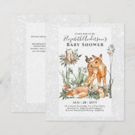 BUDGET Woodland Animals Pojke Girl Shower INV s