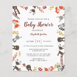 Budget Woodland Baby Shower Cute Forest Neutralt