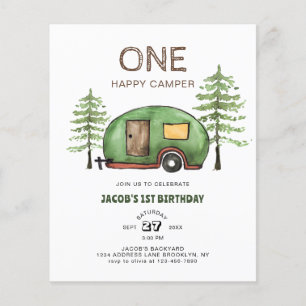 Budget Woodland Lastbil Lycklig Camper Barns födel