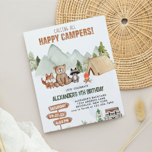Budget Woodland Lycklig Camper Camping Barns födel