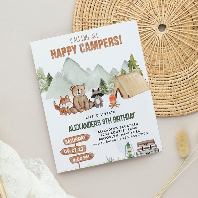 Budget Woodland Lycklig Camper Camping Barns födel (Skapare uppladdad)