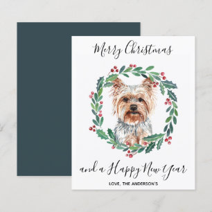 Budget Yorkshire Terrier Hund Julkort