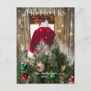 Budgeta Santa Ho Ho Ho Ornaments vykort