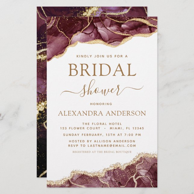 Budgetagate Burgundy Möhippa Guld (Fram/baksida)