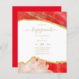 BUDGETAgate Guld Förlovningsfest Modern