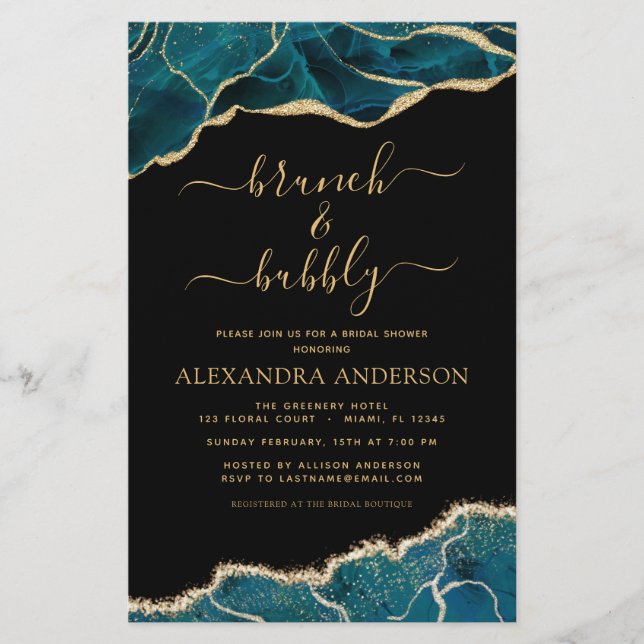 Budgetagate Teal Brunch & Bubly Möhippa (Framsida)