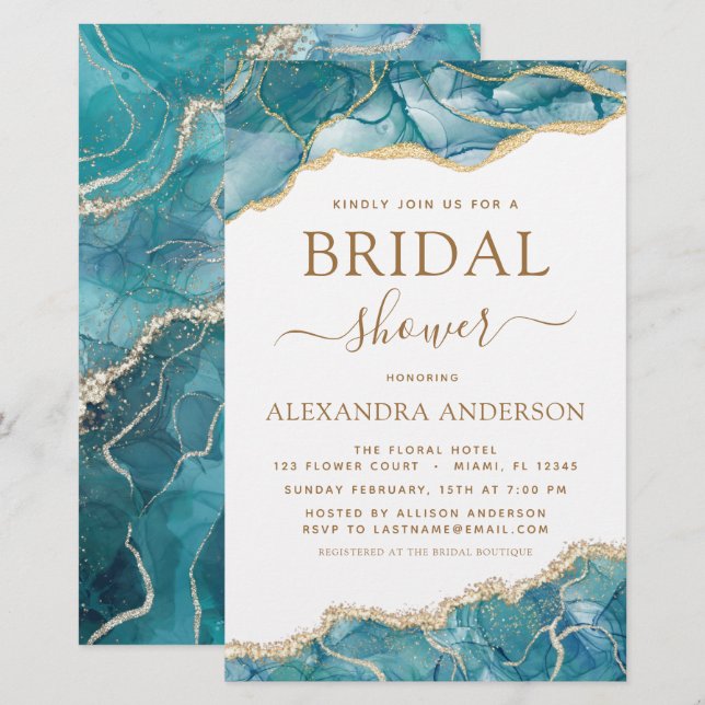 Budgetagate Turcoise Möhippa Teal Guld (Fram/baksida)