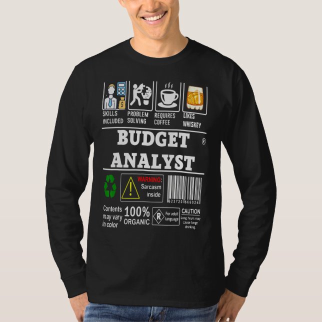 Budgetanalytiker har bland annat svarat på problem t shirt (Framsida)
