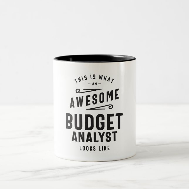 Budgetanalytiker Två-Tonad Mugg (Center)