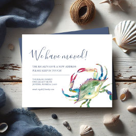 Budgetändring för Adress vattenfärgskrabba Flygblad