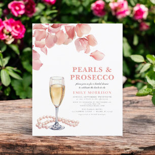 Budgetanslag och Prosecco Inbjudningskort för möhi