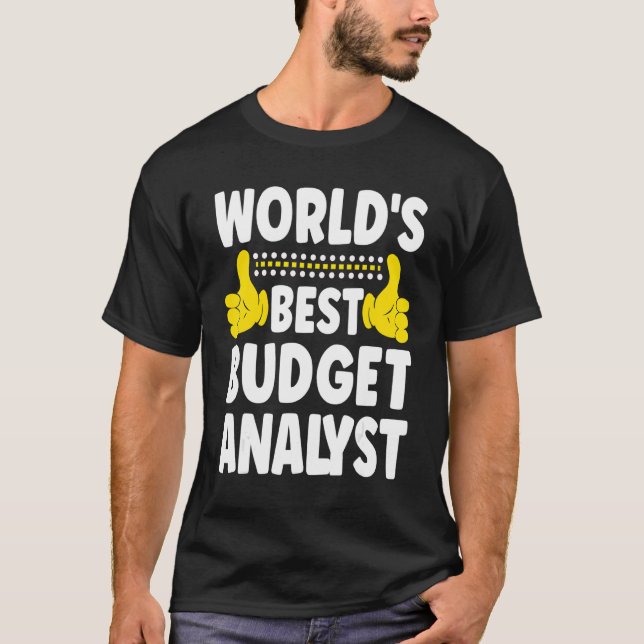 Budgetår för världens bästa budgetanalytiker - rub t shirt (Framsida)