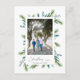 Budgetåret önskemål Boho Spruce och Fir Vykort