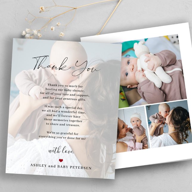 Budgetbaby 4 bilder manus tackkort (Skapare uppladdad)