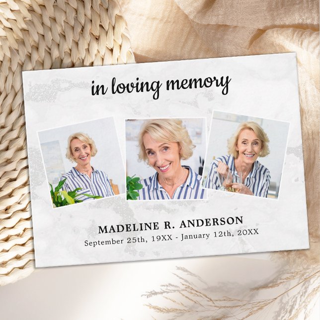 Budgetbegravning Tack 3 fotosympati Anteckningskort (Skapare uppladdad)