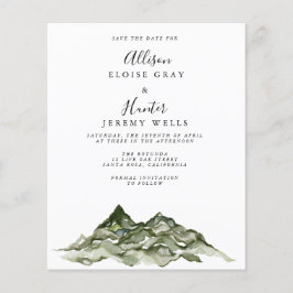 Budgetberget Spara datumFlyer Flygblad