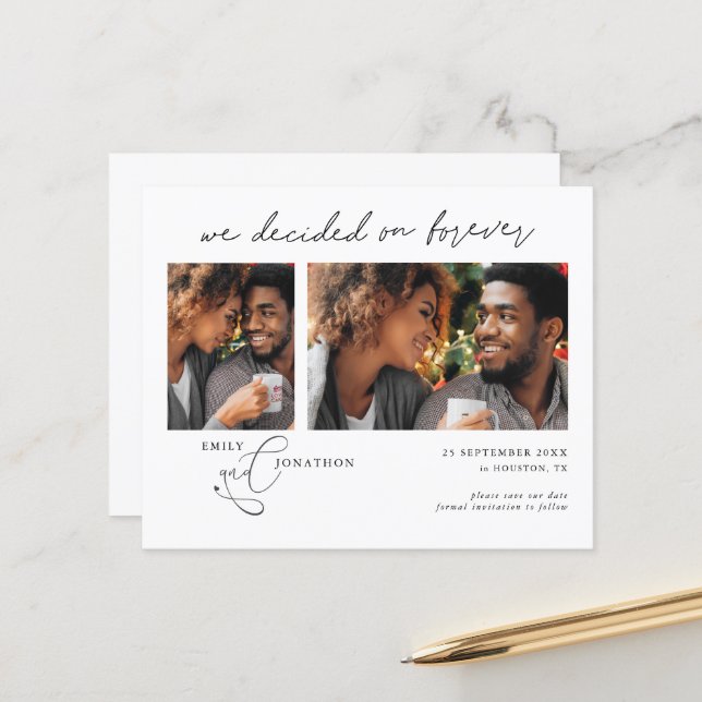 Budgetbeslut för över 2-foton Spara datum (Fram/Back In Situ)