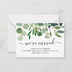 Budgetblad Vi Har Flyttat Nytt Hem Flyttkort Anteckningskort