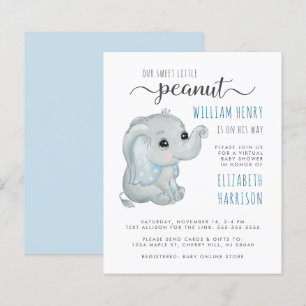 Budgetblått elefant Virtuella Pojke Shower