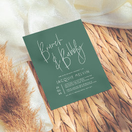 Budgetblått och Grönt Brunch & Bubly-Möhippa