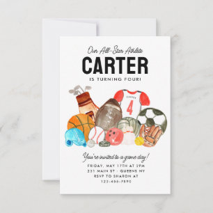 Budgetboxar Sports Bollar All Star Barns födelseda Anteckningskort