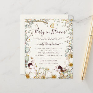 Budgetbunnier Baby i Vintage i Bloom Cream Inbjuda