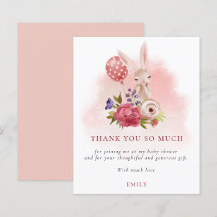 Budgetbunny Blommigtar Rosa Baby Shower Tack