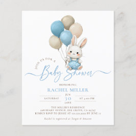 Budgetbunny, kanin, ballonger Blue Boy Baby Shower