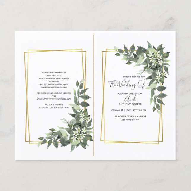 Budgetceremoni, mottagning, osa, detaljer flygblad (Framsidan)