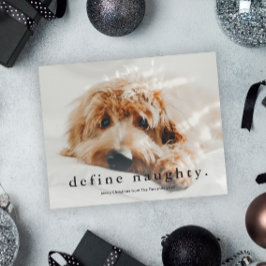 Budgetdefinition - Naughty Funny Pet-julkort