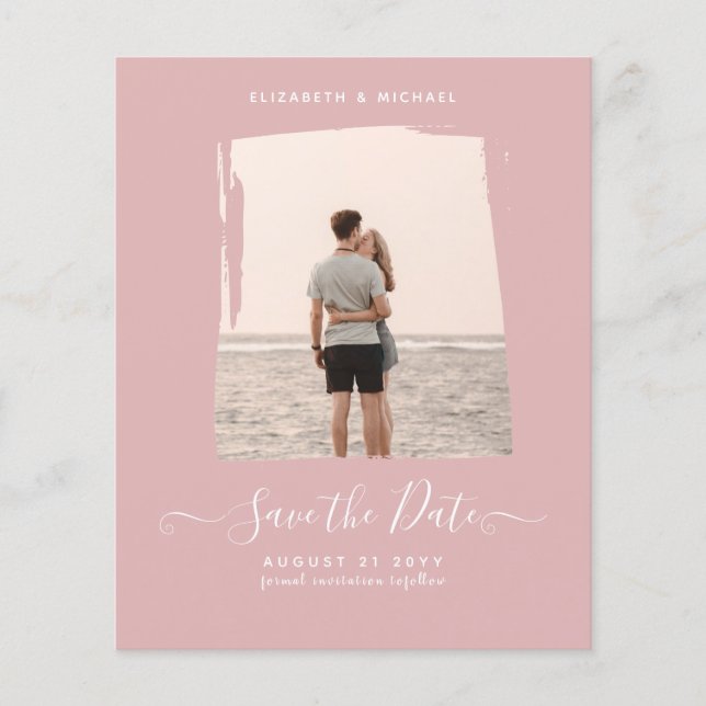 BUDGETDusty Ro PHOTO sparar datum monokrom Flygblad (Framsidan)