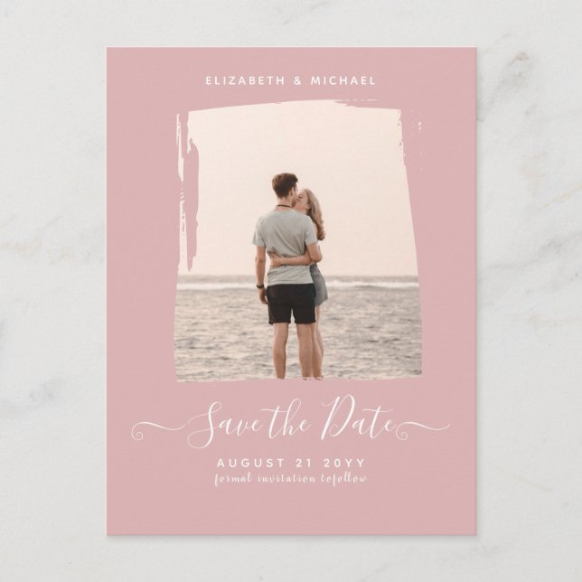 BUDGETDusty Ro PHOTO sparar datum monokrom Vykort (Framsida)