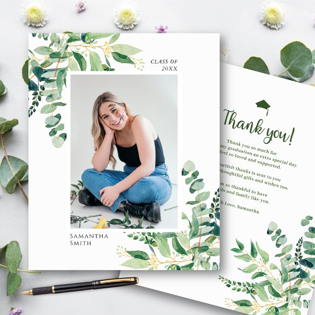 BUDGETEN 2023 Eucalyptus Modern Photo - tackkort Flygblad (Skapare uppladdad)