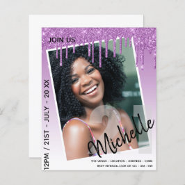 BUDGETEN 21:a födelsedag, PHOTO-droppning Glitter 