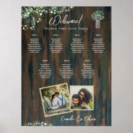 BUDGETEN 7 Bord Rustic Gypsophila Seatschiche Diag Poster