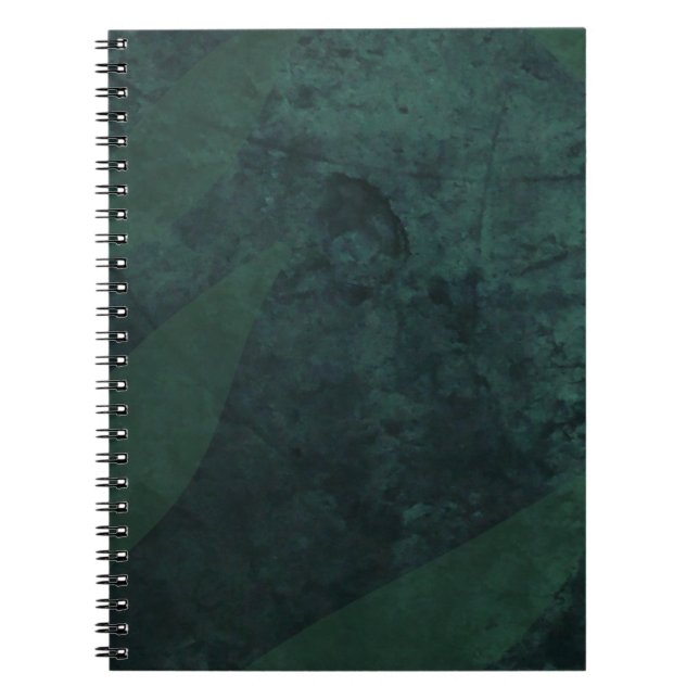 BUDGETEN allt-i-1 Rustic Emerald Grönt Bröllop Anteckningsbok (Framsidan)