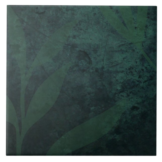 BUDGETEN allt-i-1 Rustic Emerald Grönt Bröllop Kakelplatta (Framsidan)