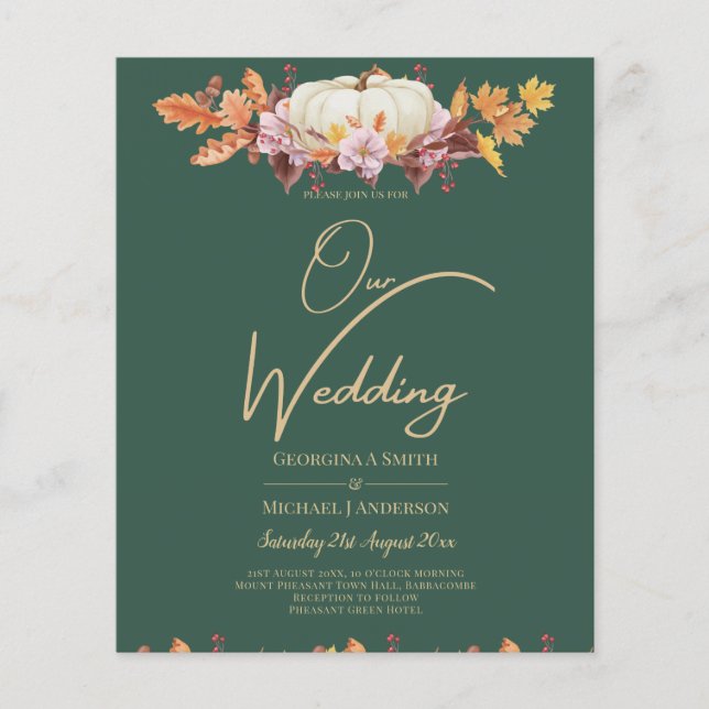 BUDGETEN - allt-i-1-sammanbrott - Pumpkin Grönt Gu (Framsida)