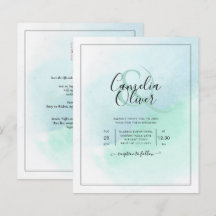 BUDGETEN - allt-i-ett-glaset Teal Bröllop