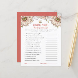 Budgeten är att gissa vem Mamma eller Pappa babysk