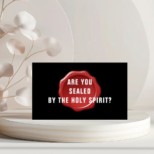 BUDGETEN är förseglad av Heligan Spirit Christian Visitkort