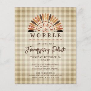 Budgeten är futtig Friendsgiving Potluck Turkiet I