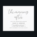 Budgeten är svår att genomföra på morgonen efter b<br><div class="desc">Morgonen därpå,  inbjudningar från bröllop brunch,  rustika,  svartvitt,  elopement,  budgetmässig billigt till överkomligt pris,  kalligrafi av elegant,  enkel,  bröllop efter partiinbjudan,  dagen efter bröllop brunch.</div>