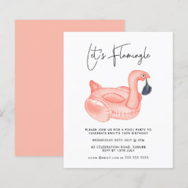 Budgeten Bassäng Party Låt oss Flamingle Birthday