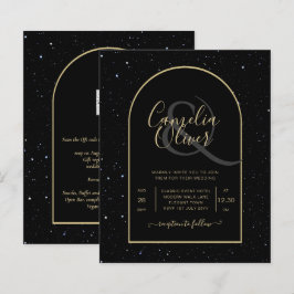 BUDGETEN BLACK GULD Starry Nattbröllop