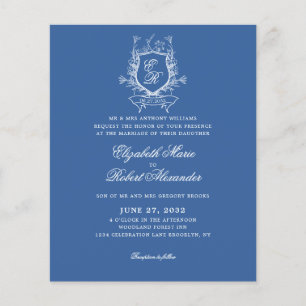 BUDGETEN Blue Monogram Vapensköld Traditional Bröl