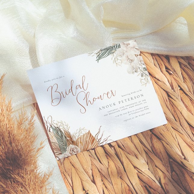 Budgeten Boho Orchid och Pampas Grass Möhippa (Skapare uppladdad)